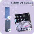 Cargar imagen en el visor de la galería, Combo x9 Pañales Ecológicos en Bambú