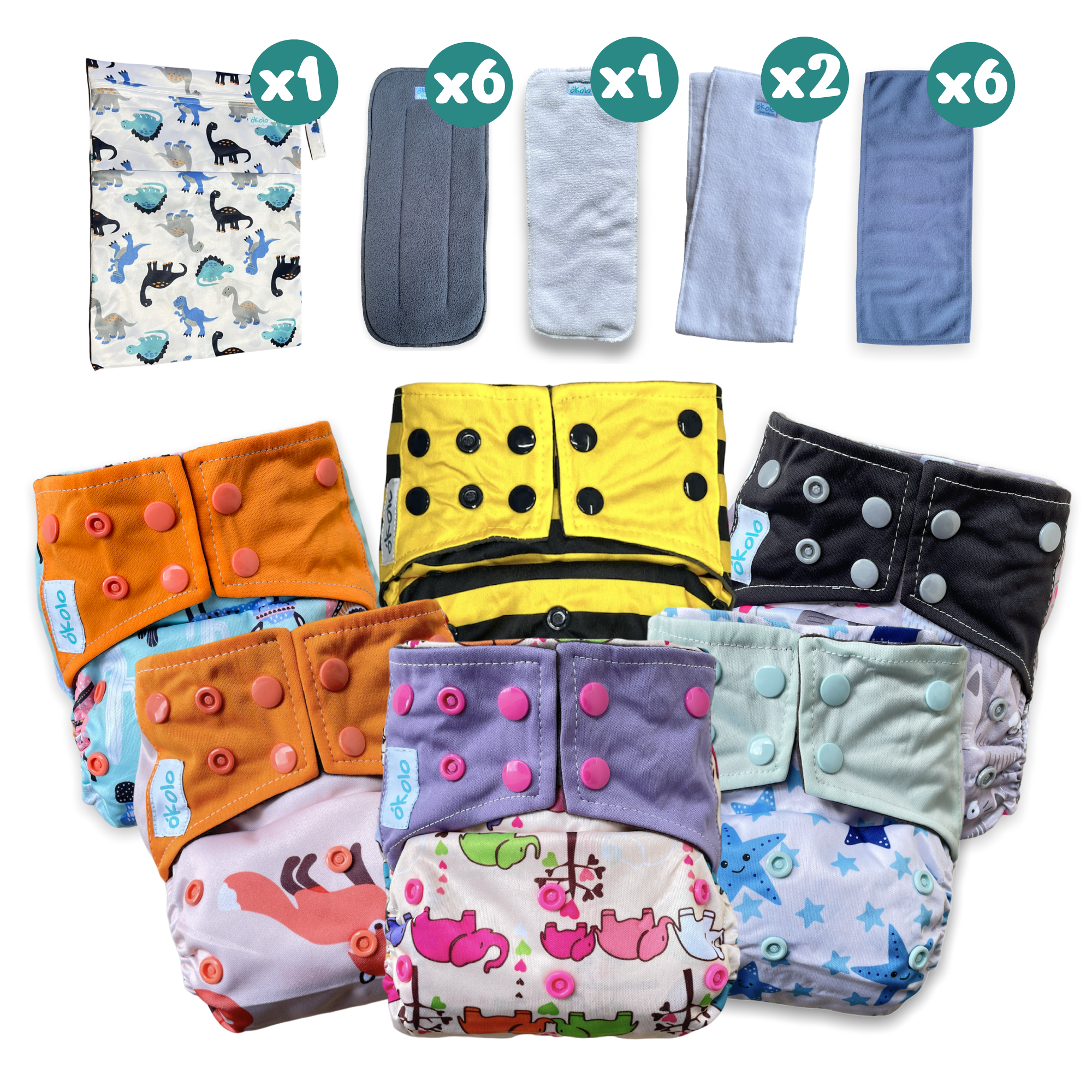 OKOLO Pa ales Ecol gicos para Beb s Combo Completo x6 Pa ales