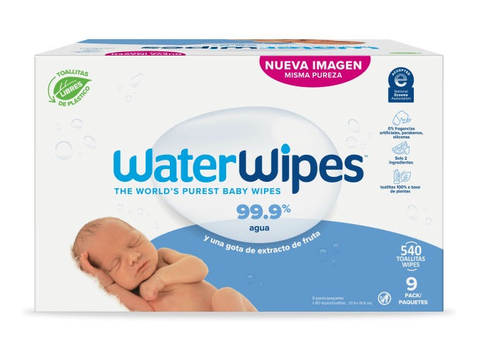 Pañitos Húmedos Ecológicos WaterWipes, desde $310 cada Toallita Biodegradable