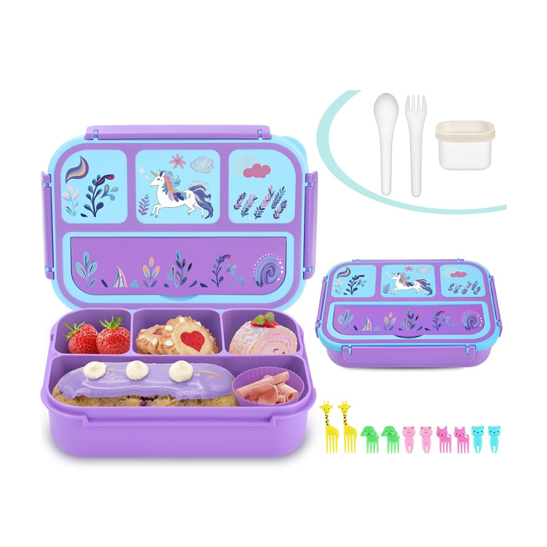 LA NAVE NUTRISA Lonchera Bento con diseño – Kit completo para almuerzos divertidos