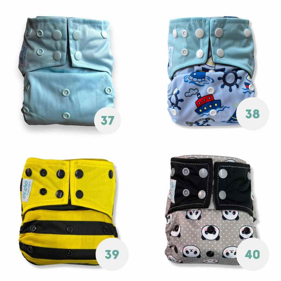 Combo completo x12 Pañales Ecológicos en Bambú