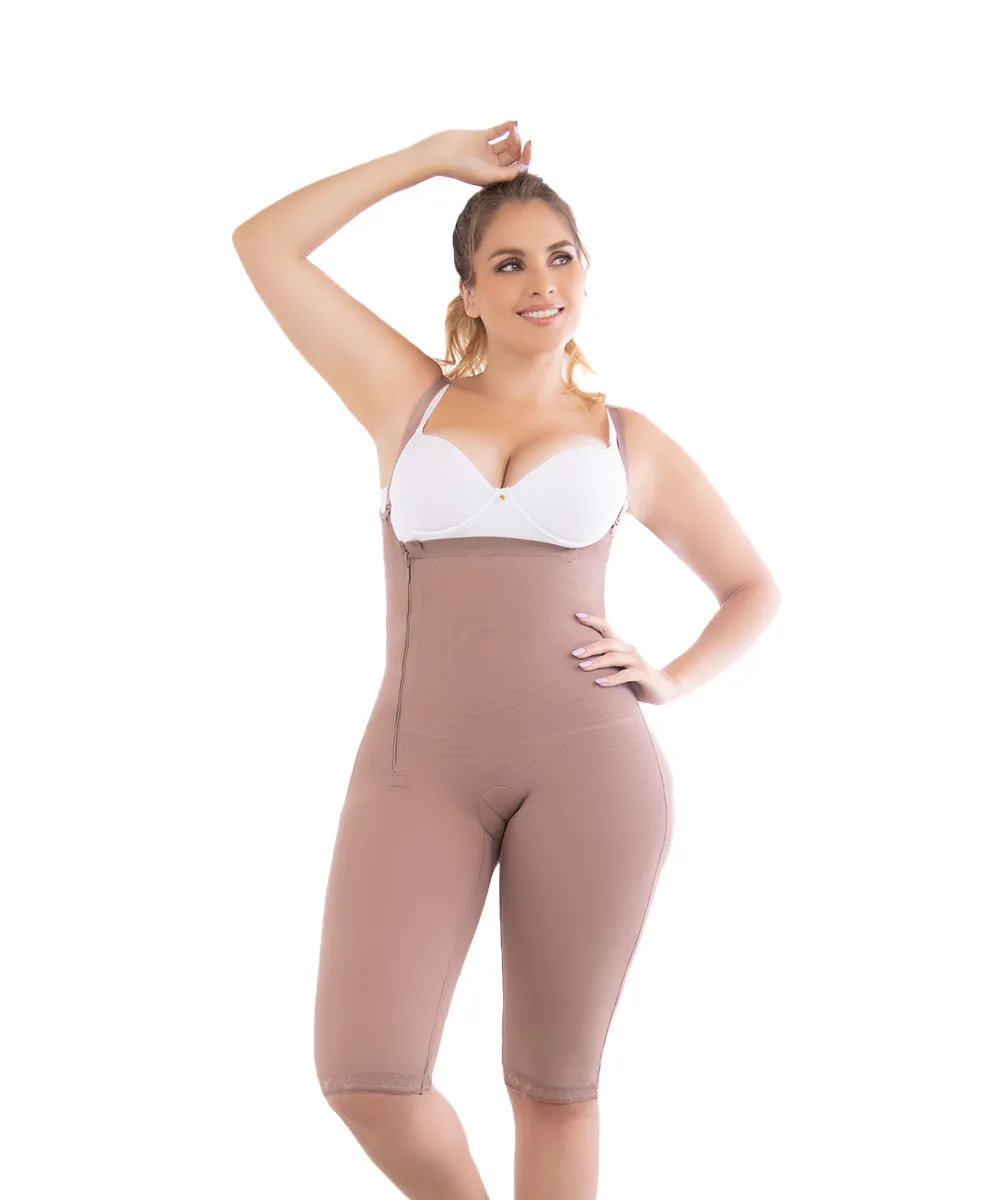 FAJATE Faja Postquirúrgica de Alta Compresión a la Rodilla con Cierre Lateral y Control Abdominal | – Postparto y Cesárea - Moldeo, Recuperación y Soporte Total