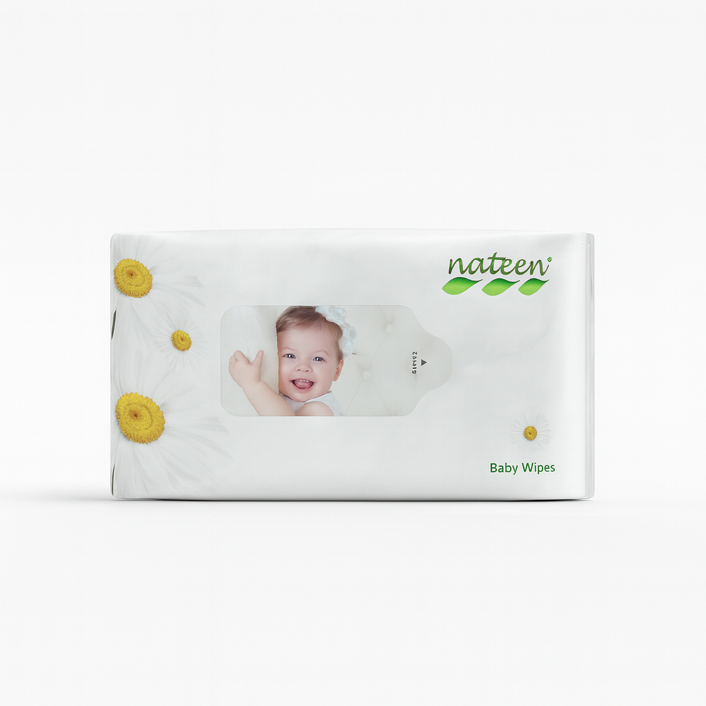 NATEEN 40 Pañitos Húmedos Biodegradables 99% Agua | Apta para Recién Nacidos y Piel Sensible