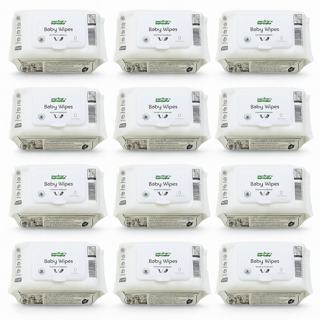 NATEEN 960 Oferta Especial – Pañitos Húmedos Biodegradables 99% Agua | Apta para Recién Nacidos y Piel Sensible (Pack de 12, Pagas 8)