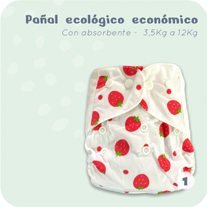 Pañal Económico Individual + absorbente 6 capas